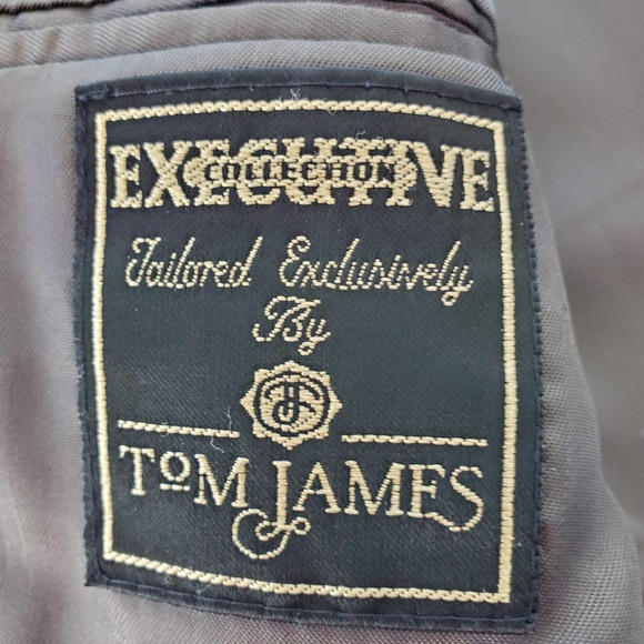 Tom James Men's 3 Button Single Breasted Blazer Sz 42 Gray Career Formal - Picture 9 of 12